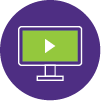 Ti Online Icon Purple