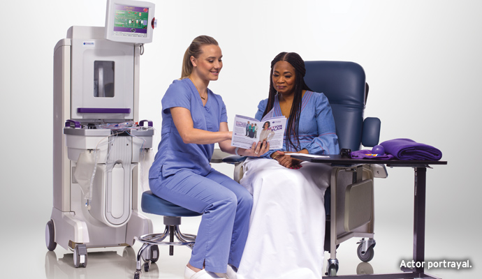 Patient Nurse Leaflet Support